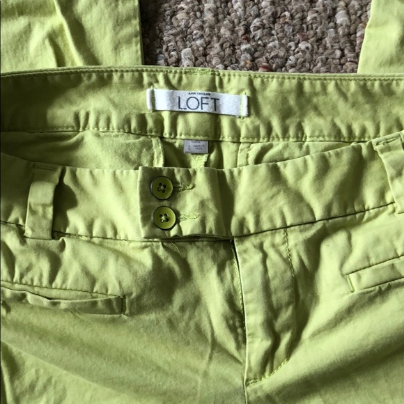 Loft size 2 neon capris - Picture 3 of 4